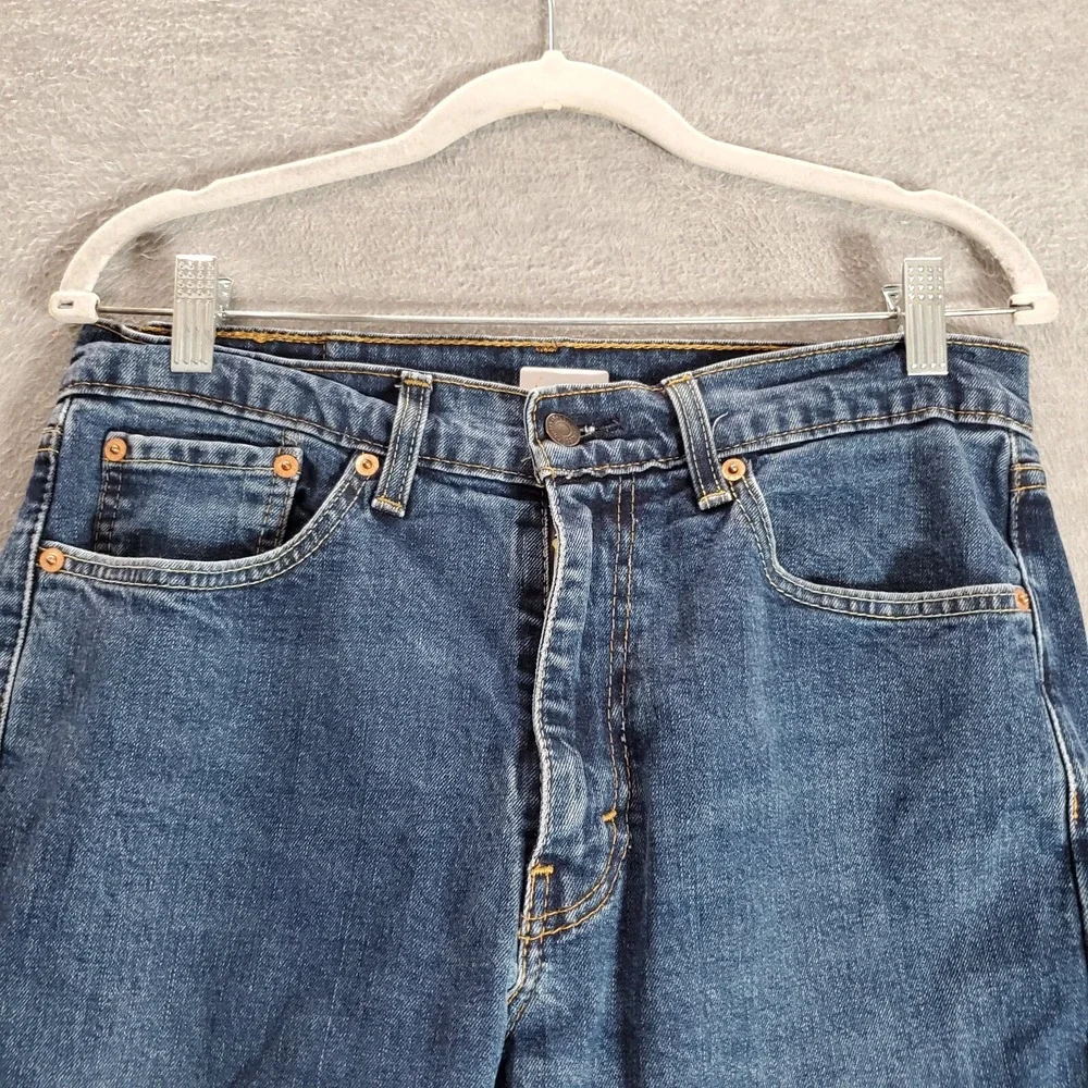 Levi's 505‎ Men Jeans 32x32 Blue Denim Straight Mid Rise Pockets